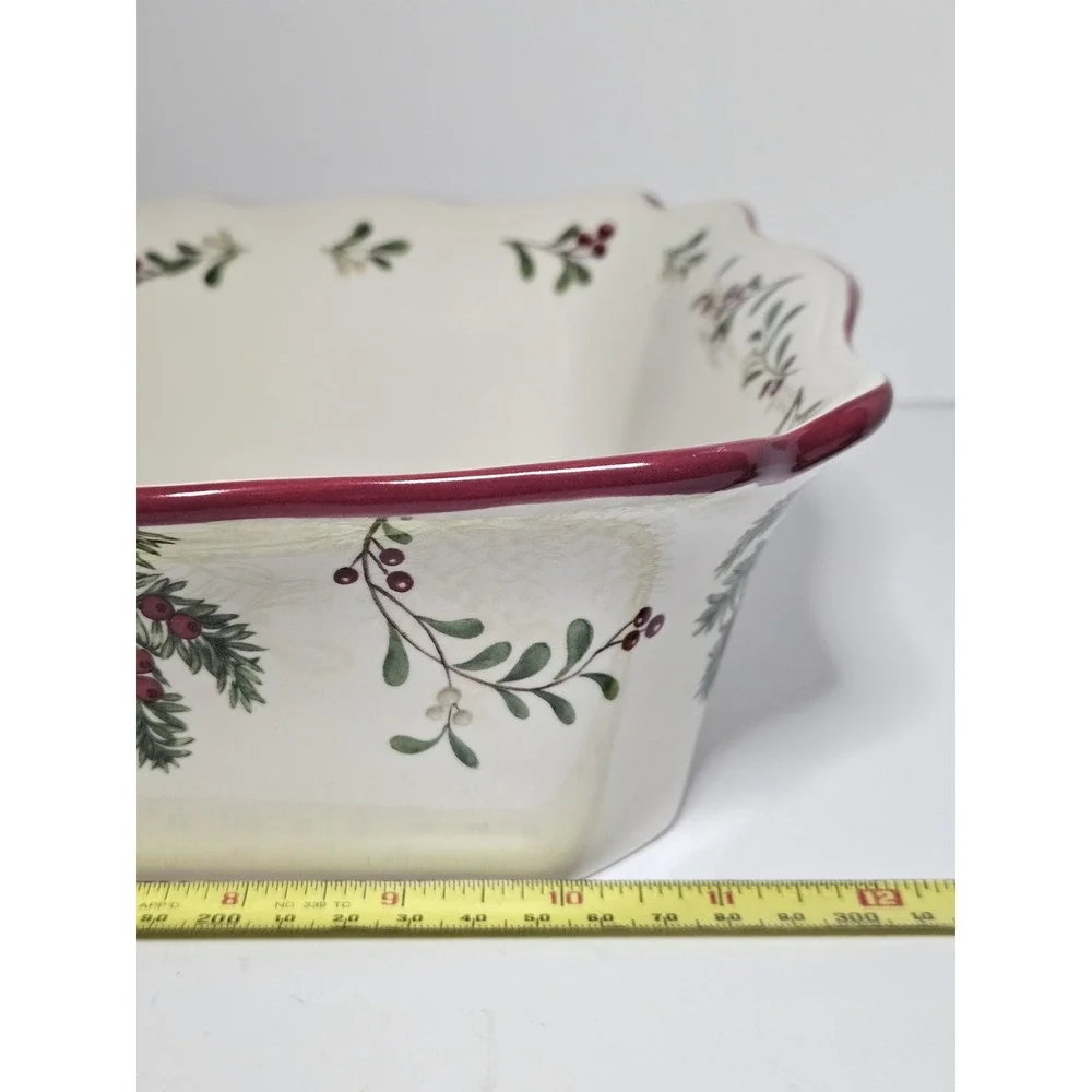 Better Homes Gardens Winter Forest Heritage Stoneware Rectangular Casserole Bake